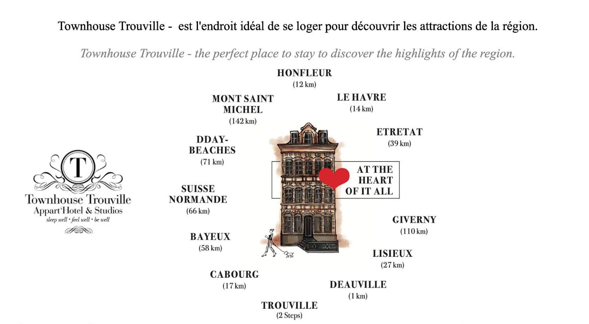 Townhouse Trouville - Appart'Hotel & Studios Ngoại thất bức ảnh